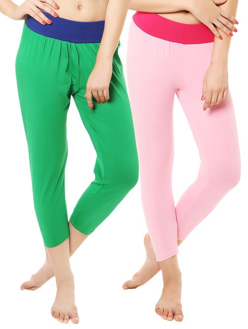 Set of 2 multi colored leggings - 14475165 - Very Small Image - 1