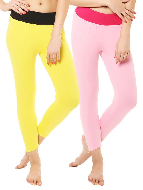 multi cotton lycra leggings - 14475179 - Very Small Image - 1