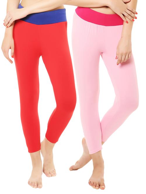 multi cotton lycra leggings - 14475193 - Very Small Image - 1