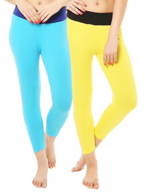 Set of 2 multi colored leggings - 14475218 - Very Small Image - 1