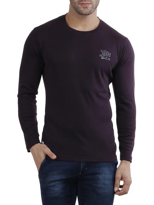 purple cotton t-shirt - 14475700 - Very Small Image - 1