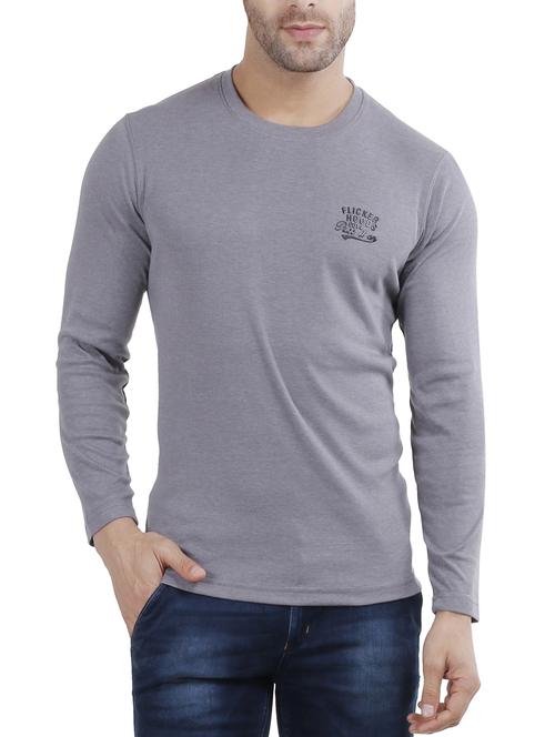 grey cotton t-shirt - 14475702 - Very Small Image - 1