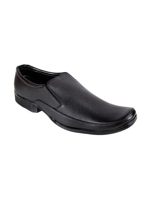 black leatherette formal slip on - 14476050 - Very Small Image - 1
