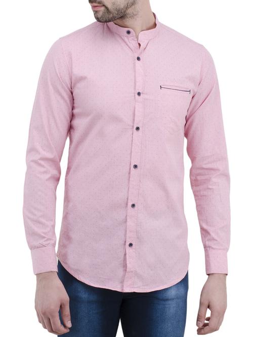 pink cotton casual shirt - 14476434 - Very Small Image - 1