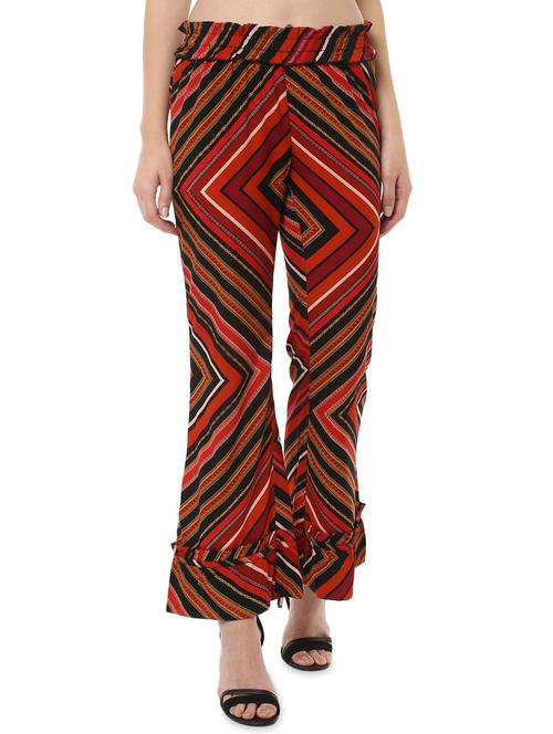 miway multi colored polyester trouser - 14476515 - Standard Image - 1
