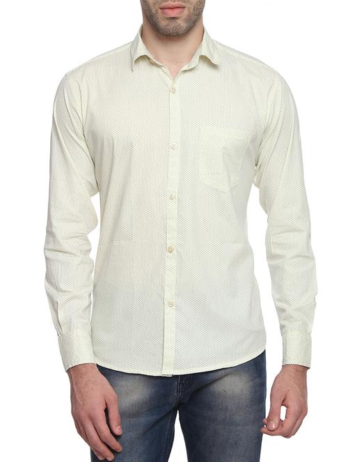 white cotton blend casual shirt - 14476651 - Very Small Image - 1