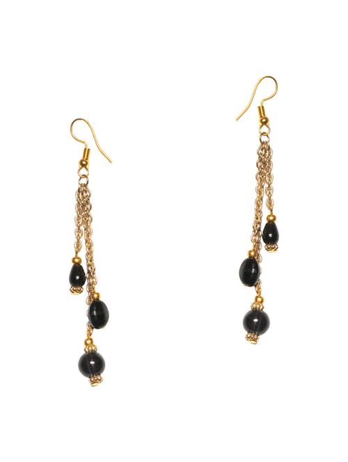 black drop earrings - 14476676 - Standard Image - 1