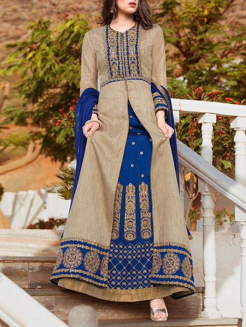 grey a-line suits stitched suit - 14476709 - Very Small Image - 1