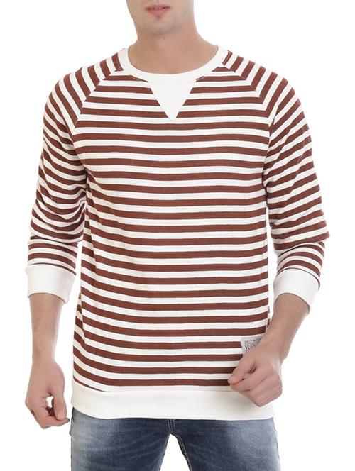 brown cotton raglan sweatshirt - 14477445 - Very Small Image - 1