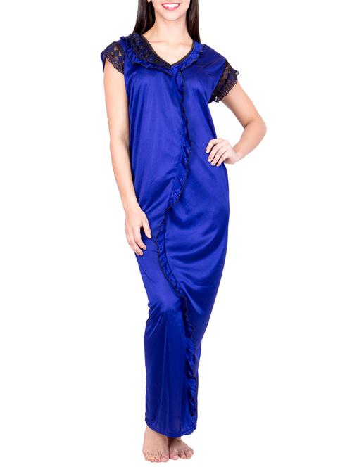 blue satin gown - 14477506 - Very Small Image - 1