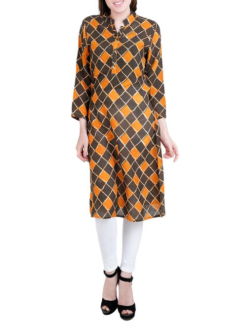 multi colored rayon belted dress - 14477567 - Very Small Image - 1