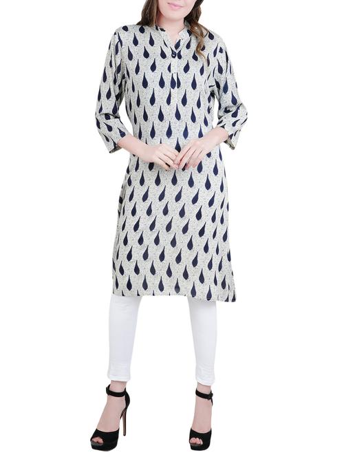 multi rayon aline kurta - 14477573 - Standard Image - 1