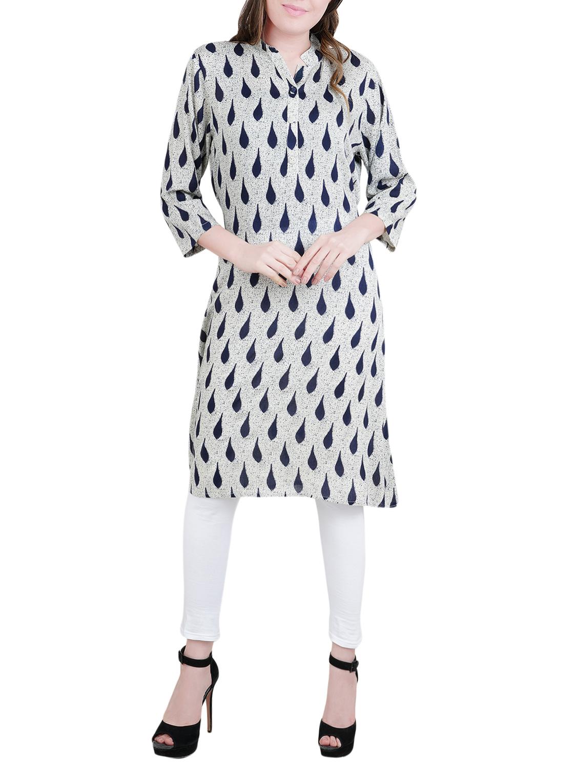 multi rayon aline kurta - 14477573 - Zoom Image - 1