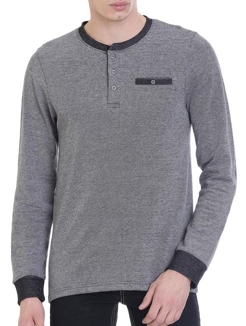 grey cotton pocket t-shirt - 14477665 - Standard Image - 1