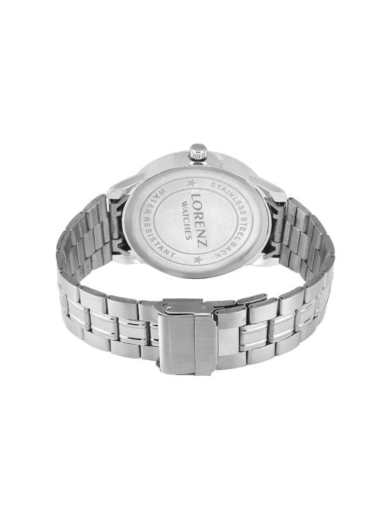 lorenz mk-1052a stainless steel black-grey dial casual-formal look men's analog watch - 14477691 - Zoom Image - 3