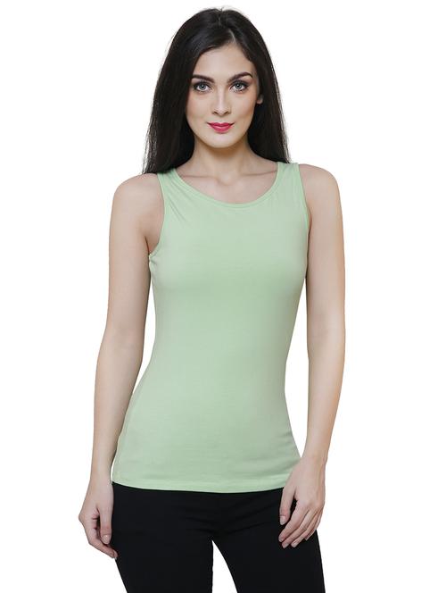 green rayon tank top - 14477739 - Standard Image - 1