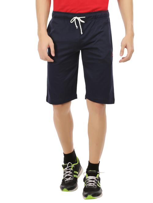 navy blue cotton shorts - 14477934 - Standard Image - 1