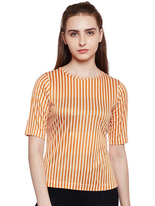 orange striped top - 14478107 - Standard Image - 1