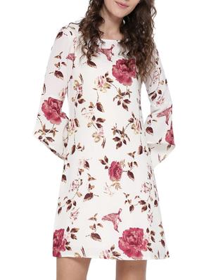 white floral shift dress - 14478375 - Standard Image - 2