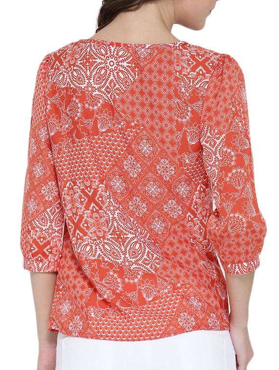 orange printed top - 14478390 - Zoom Image - 3