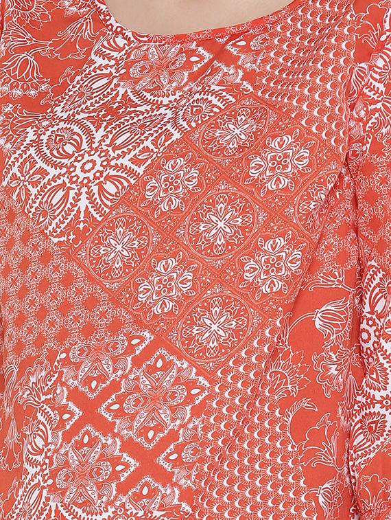 orange printed top - 14478390 - Zoom Image - 4