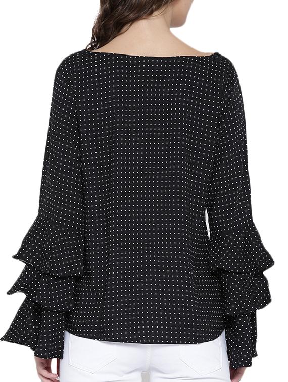 black printed top - 14478392 - Zoom Image - 3