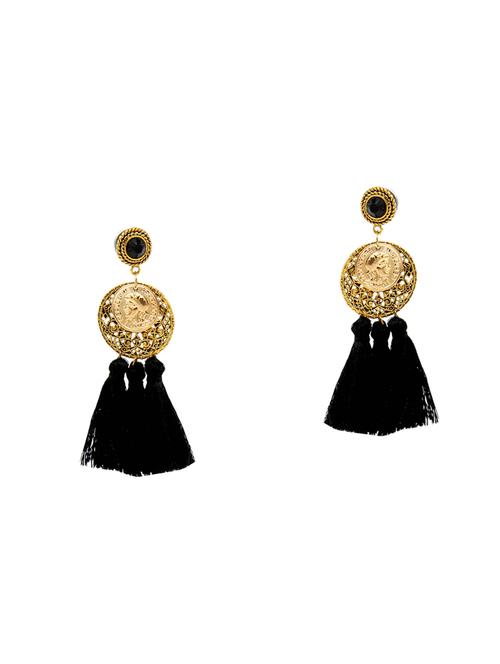 multi colored metal drop earrings - 14478419 - Standard Image - 1