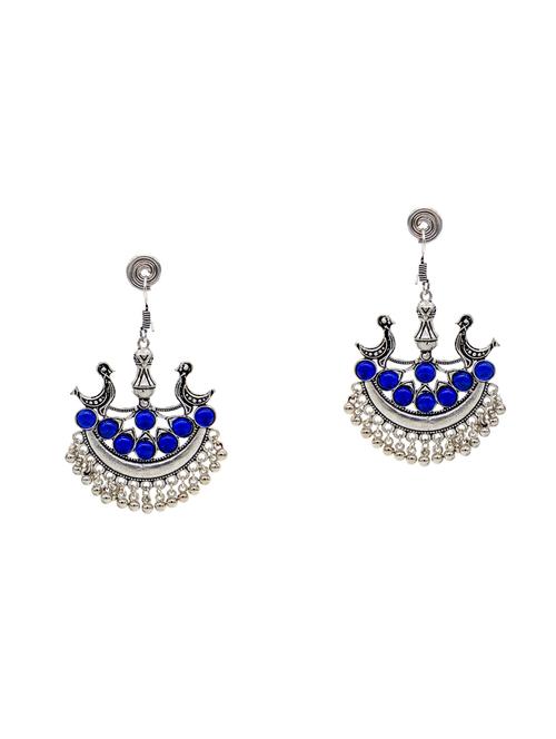 multi colored metal chandballi earrings - 14478433 - Very Small Image - 1
