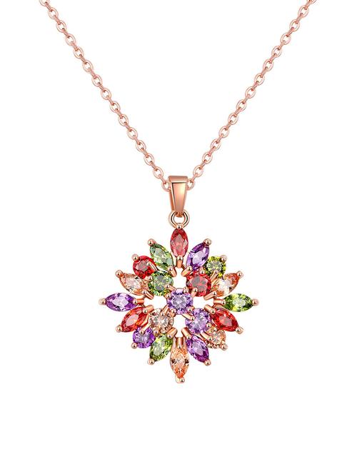 multi gold plated pendant - 14478584 - Standard Image - 1