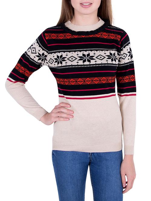 Multicolored Printed pullover - 14478700 - Very Small Image - 1
