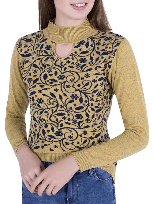 Beige Printed pullover - 14478719 - Standard Image - 1