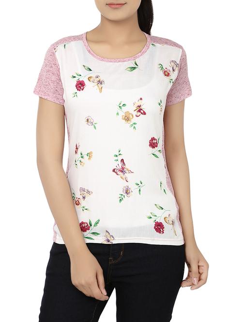 white printed cotton top - 14478797 - Very Small Image - 1