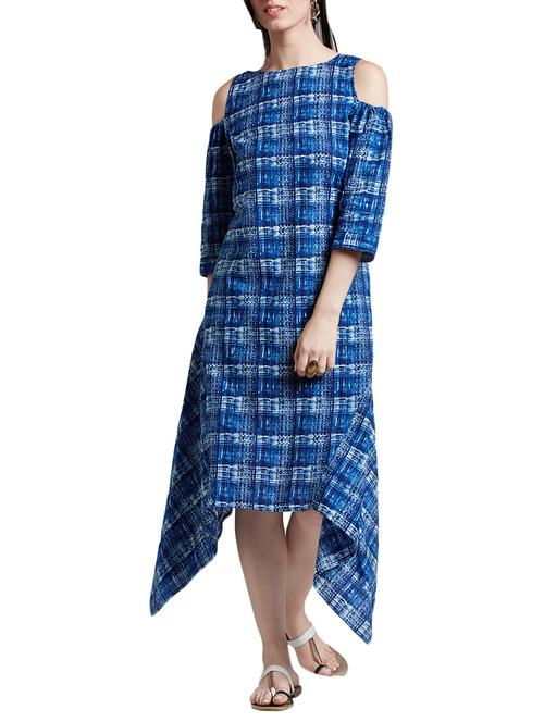 Blue asymmetrical dress - 14479169 - Very Small Image - 1