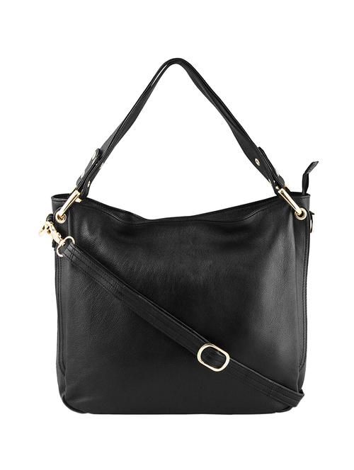 black leather regular handbag - 14479267 - Very Small Image - 1