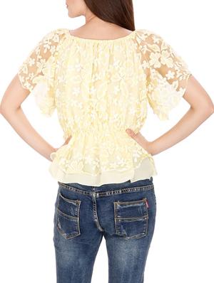 yellow blouson top - 14479430 - Standard Image - 3