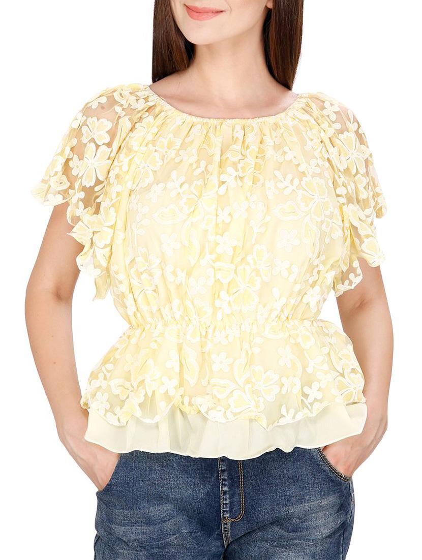 yellow blouson top - 14479430 - Zoom Image - 1