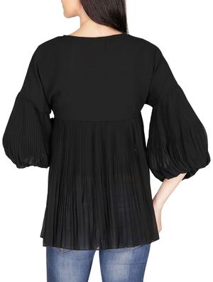 black georgette top - 14479432 - Standard Image - 3