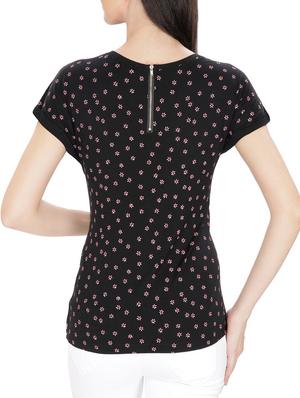 black printed tee - 14479437 - Standard Image - 3