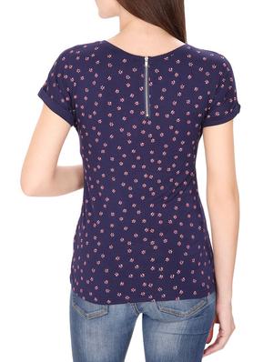 navy blue printed tee - 14479439 - Standard Image - 3