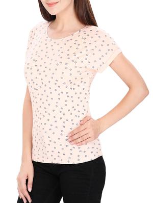 pink printed tee - 14479440 - Standard Image - 2