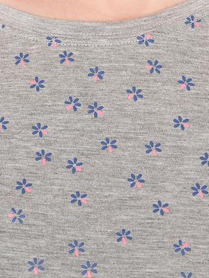 grey printed tee - 14479441 - Standard Image - 4
