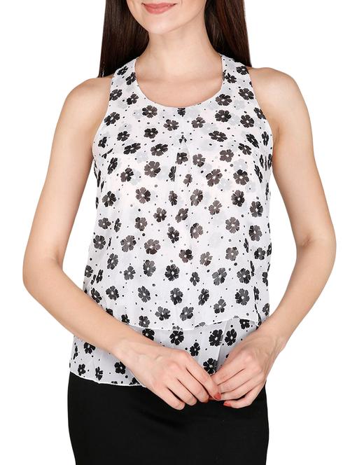 White printed top - 14479442 - Standard Image - 1
