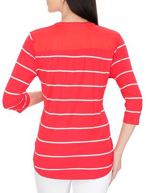 red poly cotton top - 14479472 - Standard Image - 3