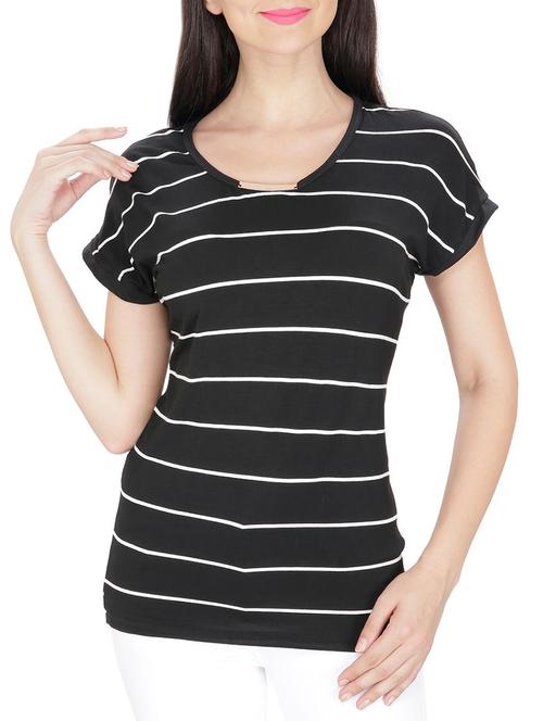 Black striped tee - 14479479 - Standard Image - 1
