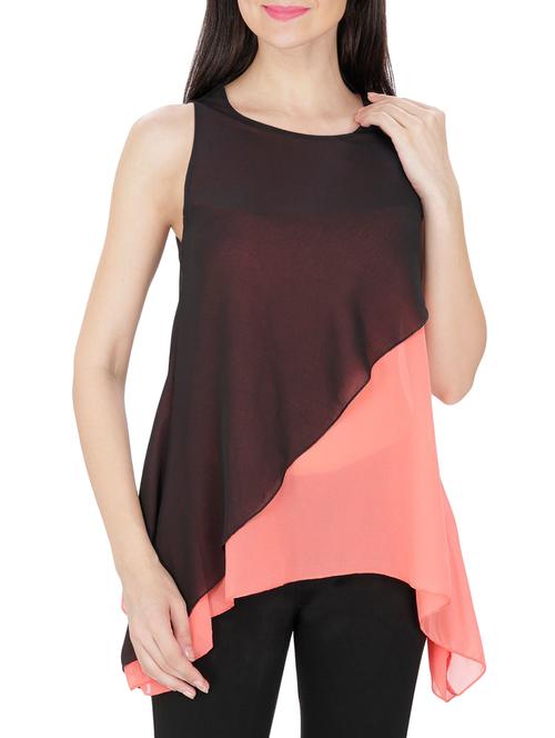 orange layered top - 14479544 - Standard Image - 1