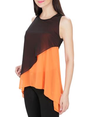 orange layered top - 14479545 - Standard Image - 2