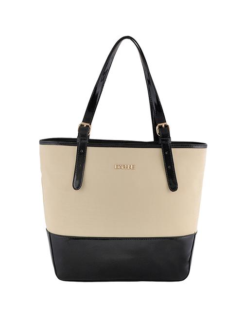 beige leatherette regular handbag - 14479873 - Very Small Image - 1