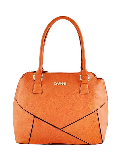 orange leatherette regular handbag - 14479875 - Very Small Image - 1