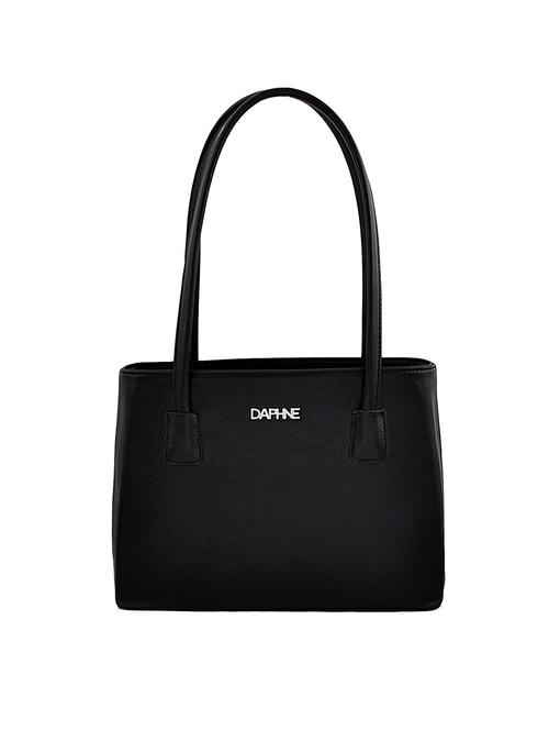 black leatherette regular handbag - 14479957 - Standard Image - 1