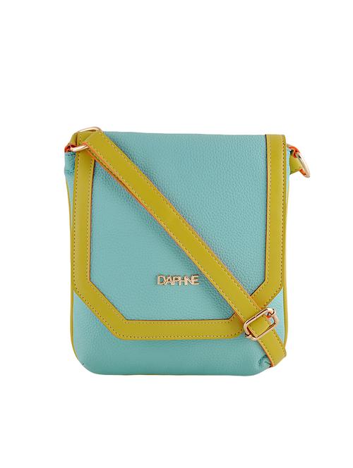 blue leatherette regular sling bag - 14479974 - Standard Image - 1